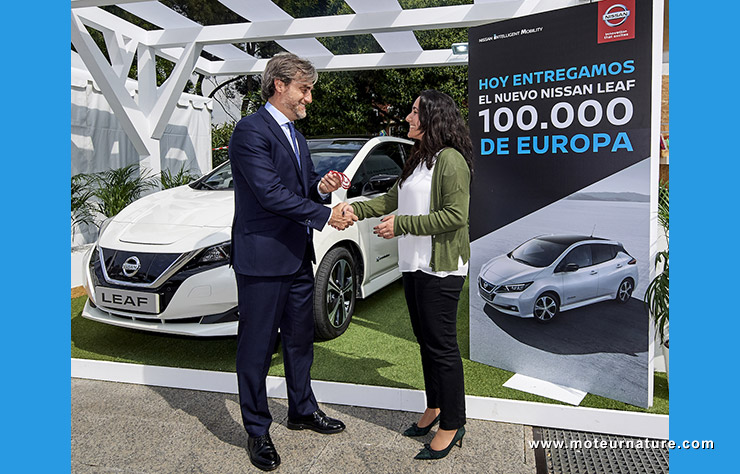 100000 Nissan Leaf en Europe