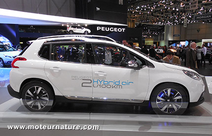 Peugeot 2008 Hybrid Air concept