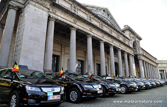 Taxis électriques BYD à Bruxelles