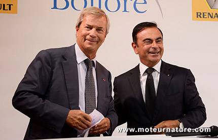 Vincent Bolloré et Carlos Ghosn