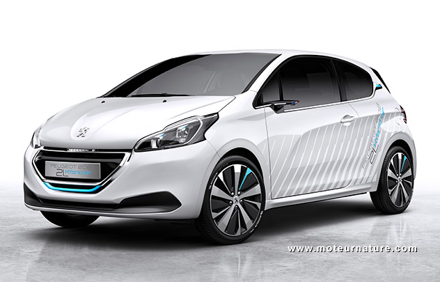 Nouveau concept-car, la Peugeot 208 Hybrid Air