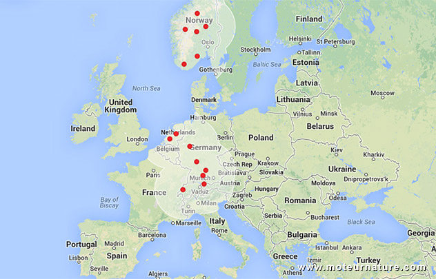 Réseau européen de superchargers Tesla