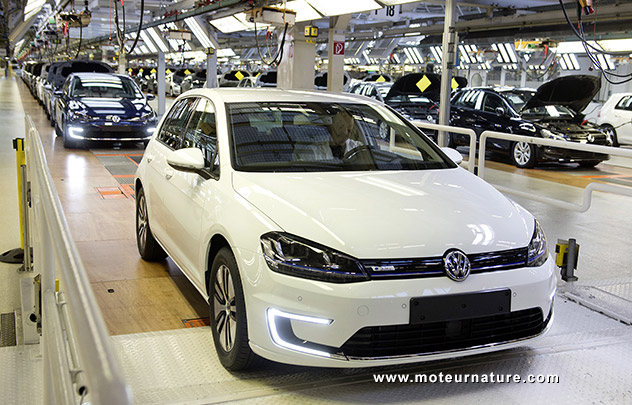 La VW Golf électrique est en production