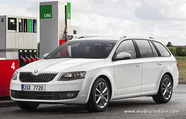 Après la Golf et l'A3, voici la Skoda Octavia au GNV