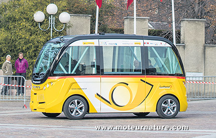 Navette électrique autonome Navya Arma à Sion