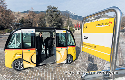 Navette électrique autonome Navya Arma à Sion