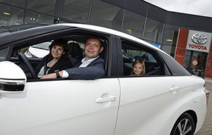 Le premier client danois de la Toyota Mirai