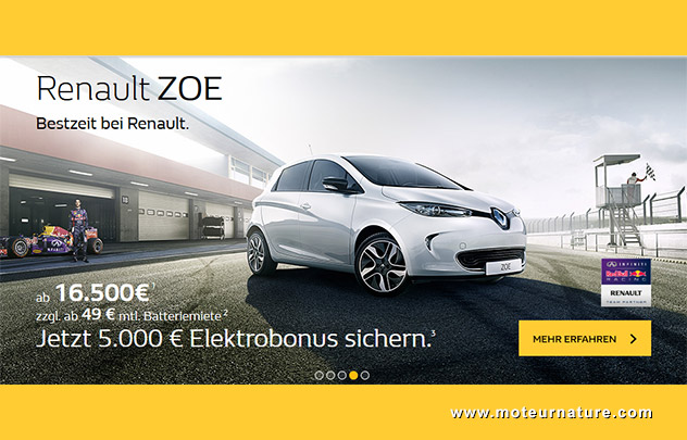 La Renault Zoé 5000 € moins chère en Allemagne