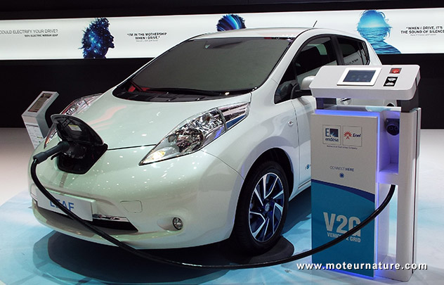 Borne V2G Endesa pour Nissan