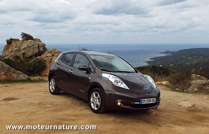 Nissan Leaf en Corse