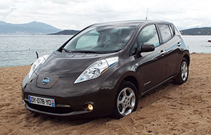J'ai conduit la Nissan Leaf en Corse