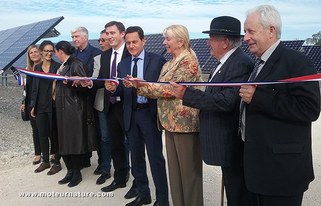 Inauguration centrale solaire CNR à Donzère