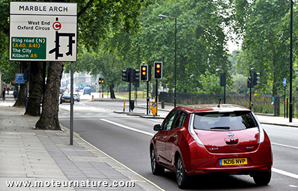 Nissan Leaf à Londres