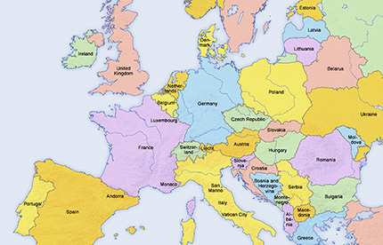 carte d'Europe