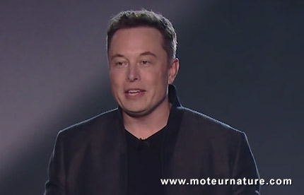 Elon Musk à la présentation de la Model 3
