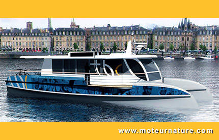 Bateau Keolis avec batteries Saft