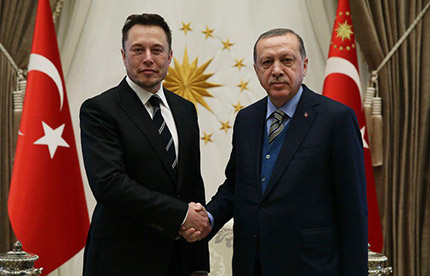 Elon Musk et Erdogan en Turquie