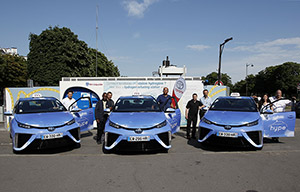 Des taxis Toyota Mirai à Paris