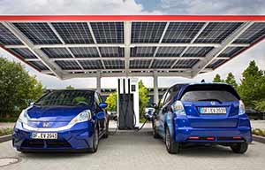 Honda se dote d'une puissante borne de recharge