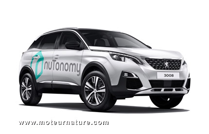 Peugeot 3008 autonome pour nuTonomy