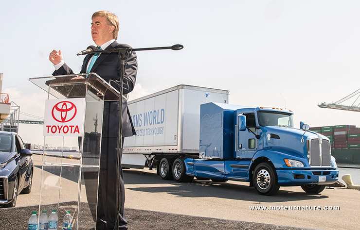 Poids lourd avec propulsion électrique à hydrogène