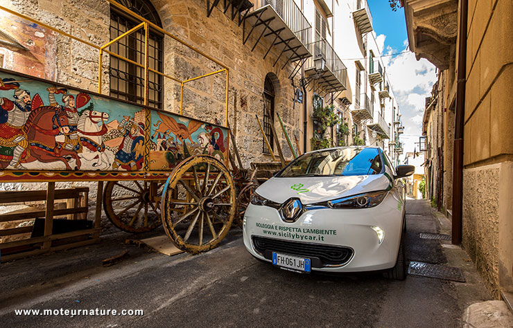 Renault Zoé en Sicile