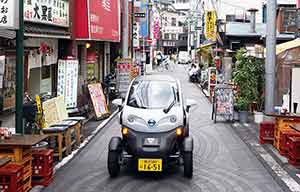 Nissan partage des Twizy à Yokohama