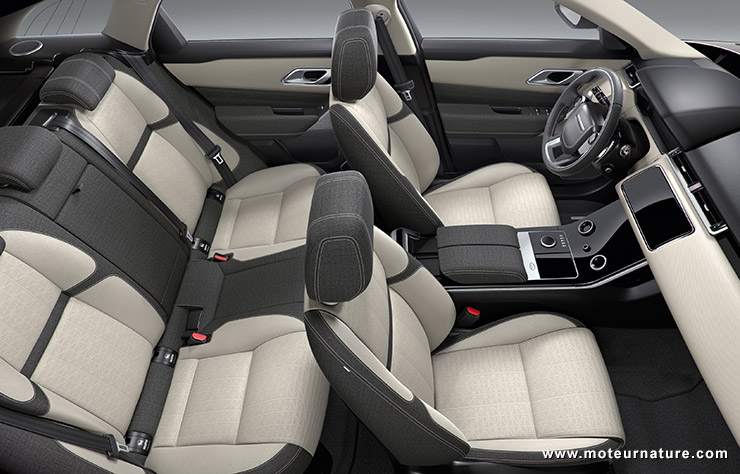 Range Rover Velar intérieur avec Kvadrat