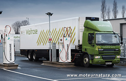 Camions Scania au biométhane de Waitrose