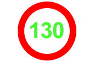 130 km/h
