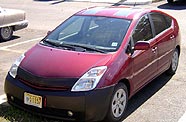 Prius avec panneaux solaires