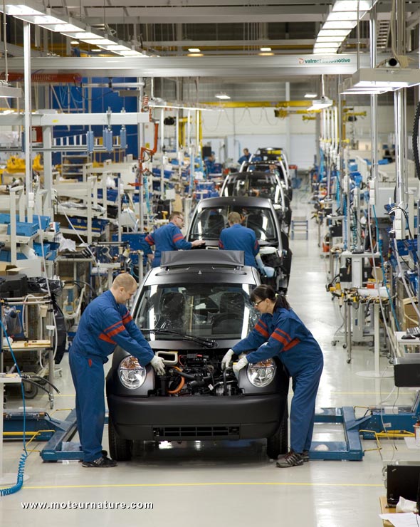 La Think City en production chez Valmet