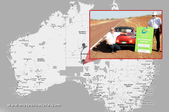501 km en Tesla en Australie