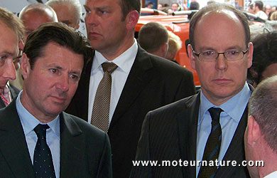 Le prince Albert II avec Christian Estrosi