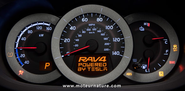 Toyota Tesla RAV4 électrique