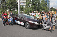 Les jeunes européens en Honda à hydrogène