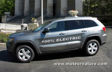 Un Jeep Grand Cherokee converti à l'électricité