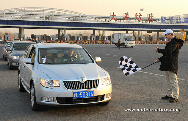 Skoda Superb de record d'autonomie