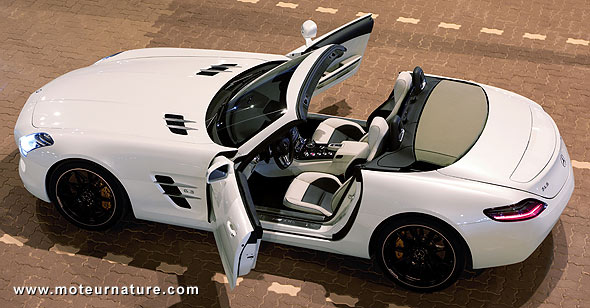 Mercedes SLS AMG roadster, sans toit ni pénalité