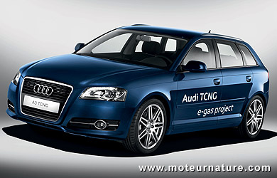 L'Audi A3 TCNG et le projet e-gas