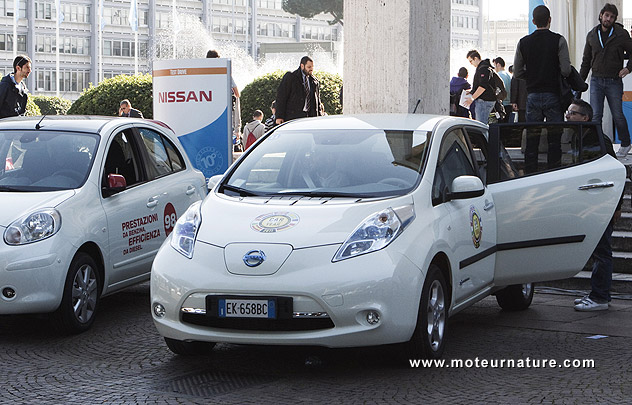 Nissan Leaf en Italie