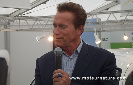 Arnold Schwarzenegger à Genève pour le salon
