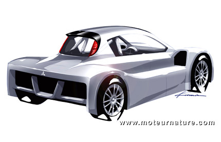 Une bonne idée, une Mitsubishi i-MiEV de course