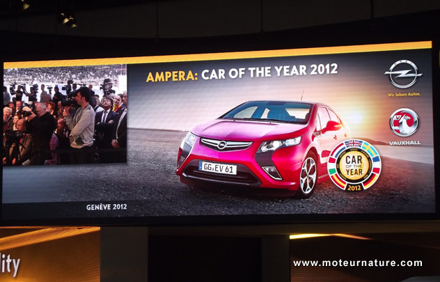 L'Opel Ampera, voiture de l'annee