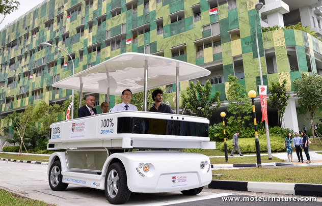 L'Induct Navia, un véhicule français à Singapour