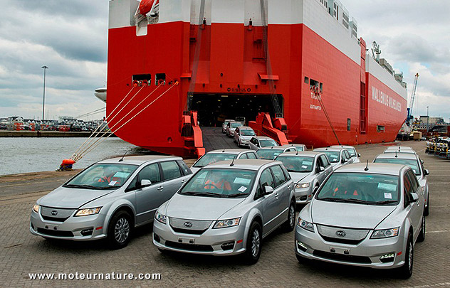 Taxis électriques BYD E6 en Angleterre