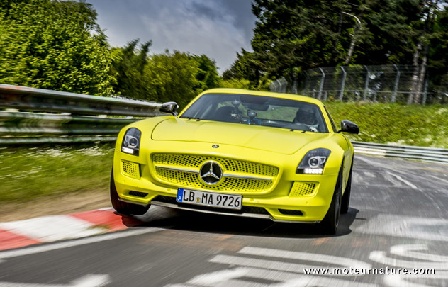 Mercedes SLS AMG Electric Drive au Nurburgring