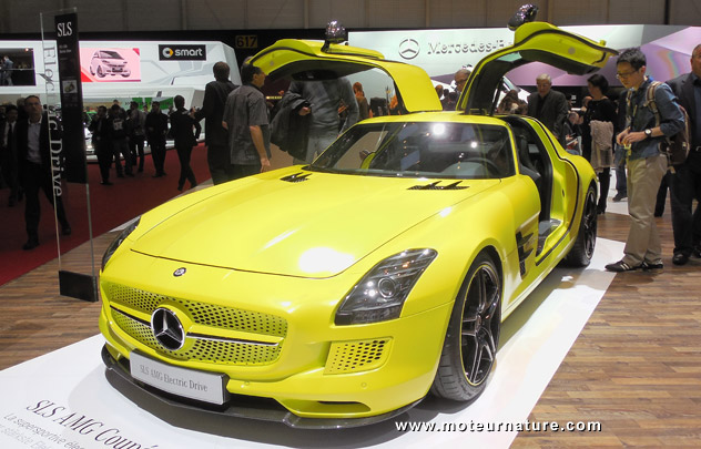 La Mercedes SLS AMG Electric Drive roulera mercredi à Monaco