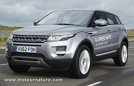 Le Range Rover Evoque annoncé avec une boite automatique à 9 vitesses