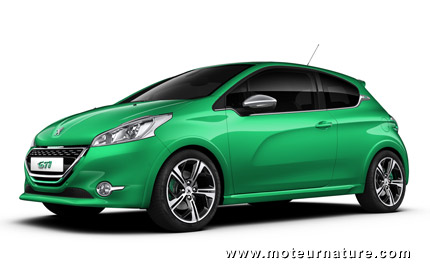 Peugeot 208 GTI verte